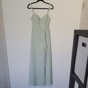Azazie Emerald Agave evening gown size A4